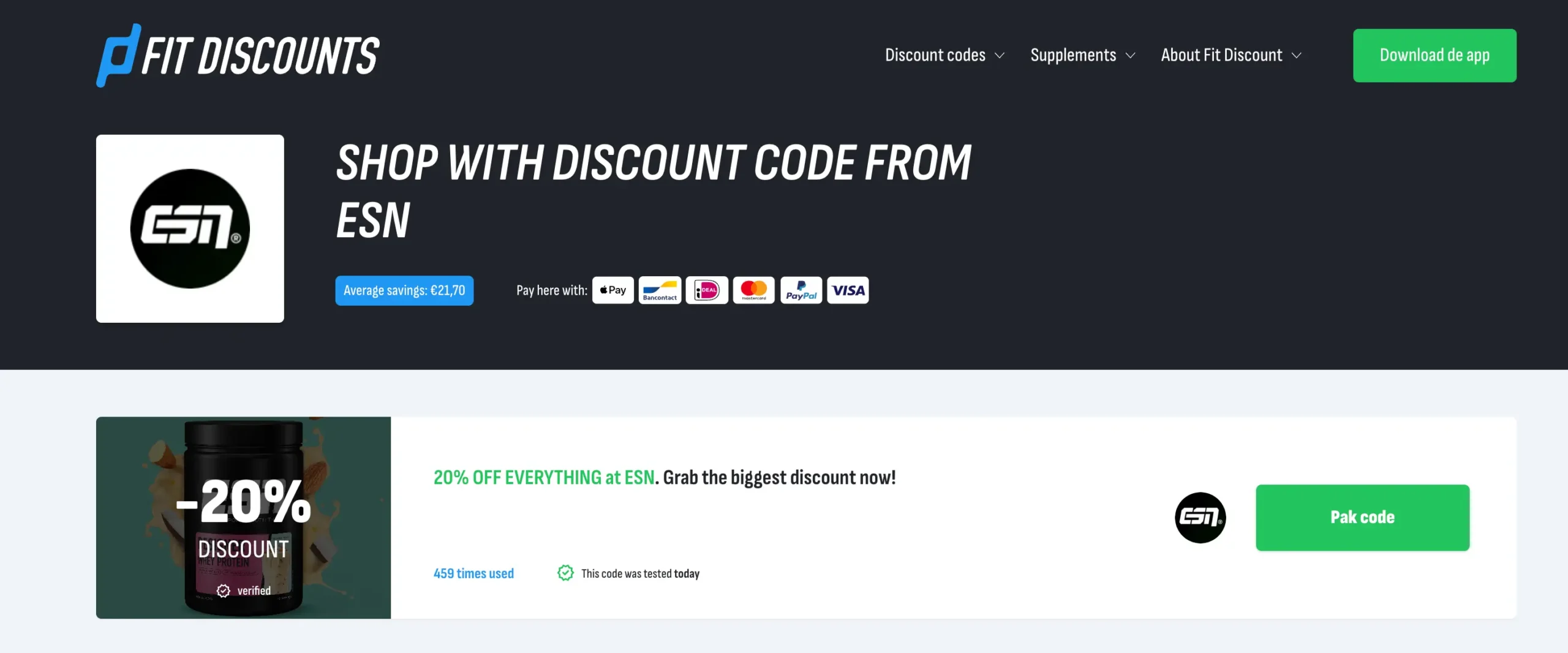 The highest discount codes for ESN in UK