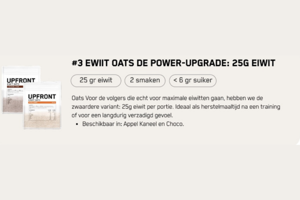 Eiwit oats Upfront